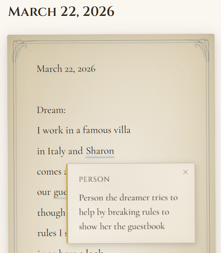 Illuminated text with glowing highlights and an insight card